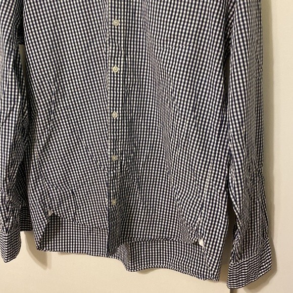 J. Crew Checkered Plaid Long Sleeve Button Down Shirt 100% Cotton Men's XLT 17 - Picture 4 of 14